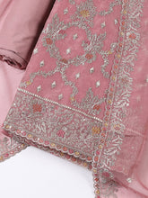 Embroidered Tissue Unstitched Suit With Dupatta